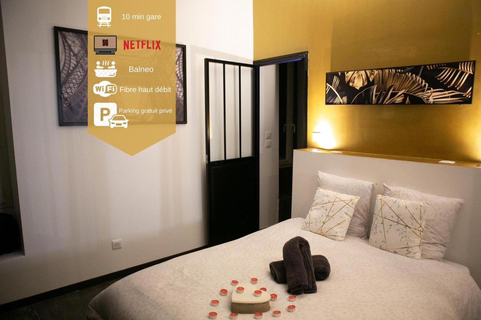 Loft De Courcaille - Balneo - Free Parking - Wifi Apartment Orleans Bagian luar foto